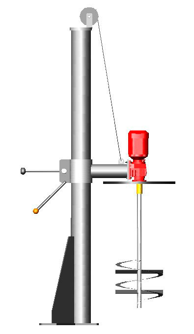 Agitador para tambores 200 litros