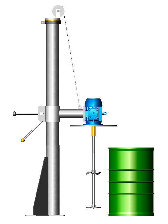 Agitador para tambores 200 litros