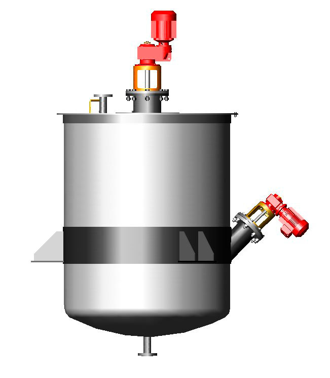 Tanque misturador com agitador