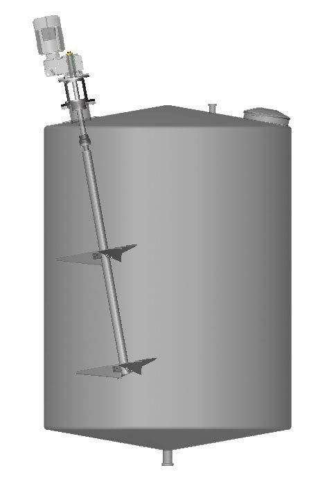 Tanques de inox com agitador